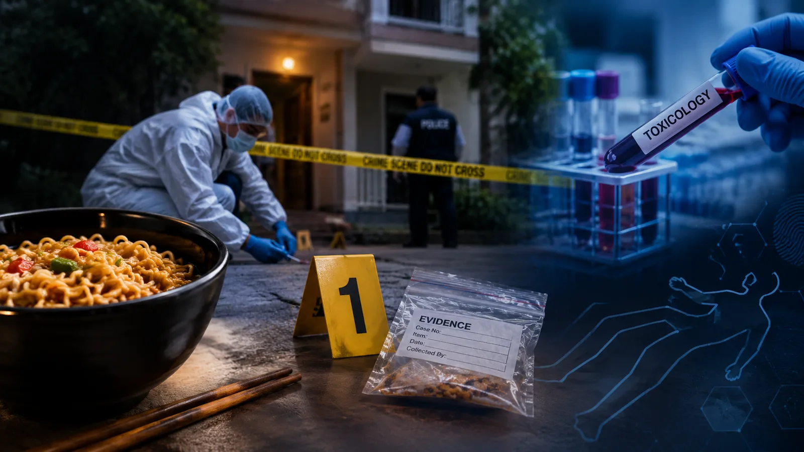 Five family members die in Greater Noida as forensic teams investigate suspected poisoning. Post-mortem and toxicology findings are awaited.